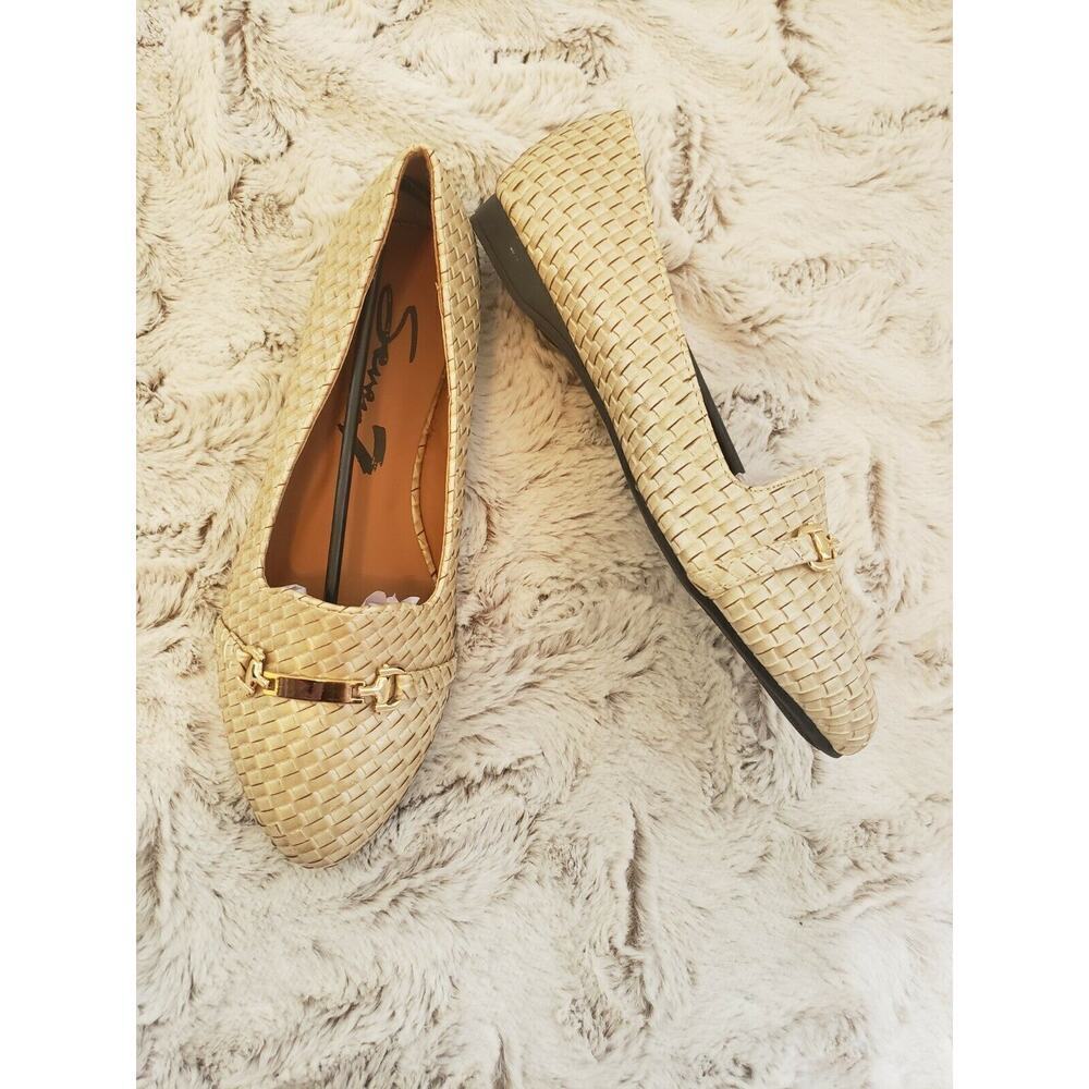 SEVEN 7 BASKET WEAVE BEIGE PEARLGIGI BUCKLE 8